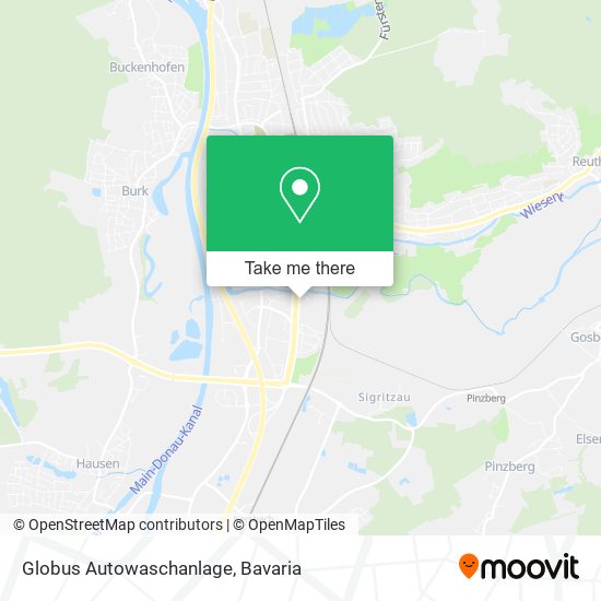 Globus Autowaschanlage map