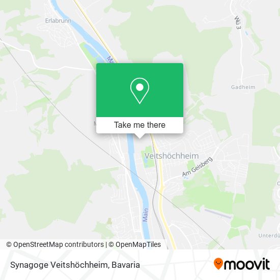 Synagoge Veitshöchheim map