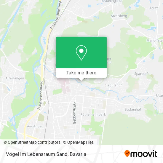 Карта Vögel Im Lebensraum Sand