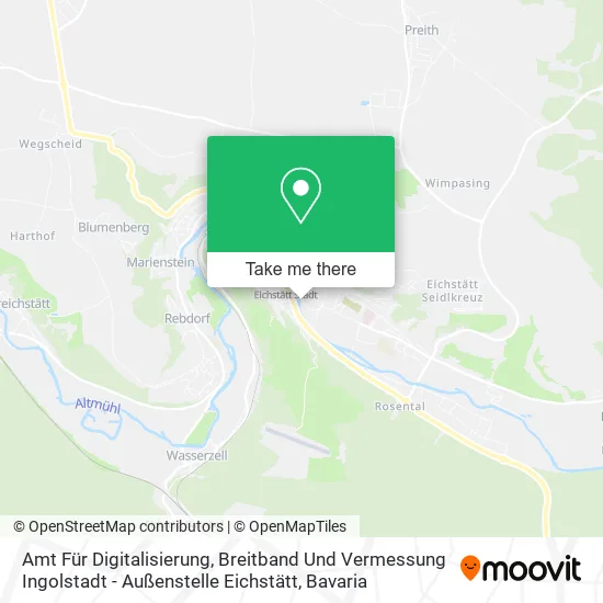 Карта Amt Für Digitalisierung, Breitband Und Vermessung Ingolstadt - Außenstelle Eichstätt