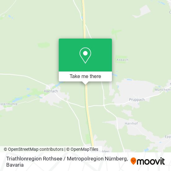 Triathlonregion Rothsee / Metropolregion Nürnberg map
