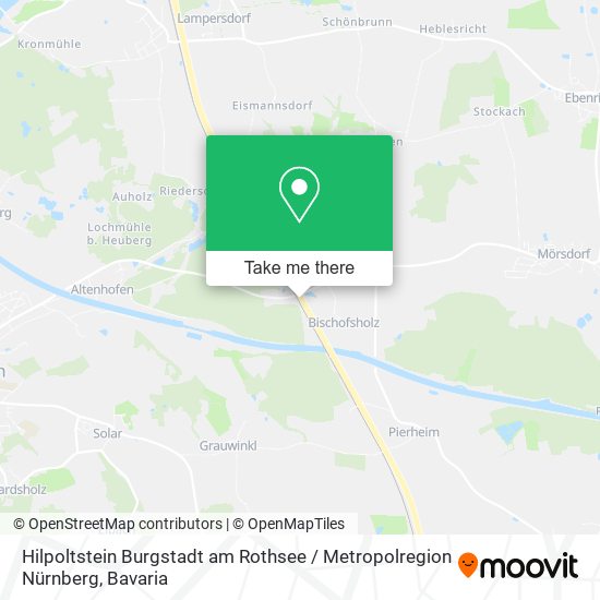 Hilpoltstein Burgstadt am Rothsee / Metropolregion Nürnberg map