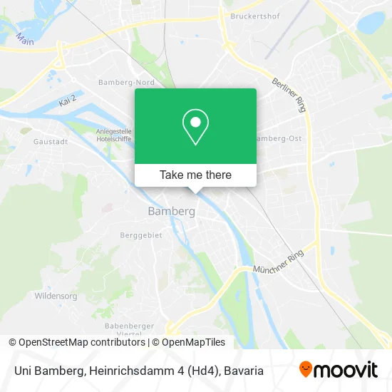 Карта Uni Bamberg, Heinrichsdamm 4 (Hd4)