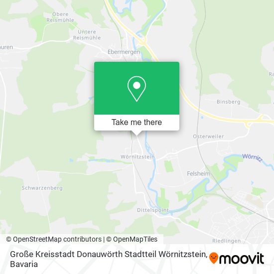 Große Kreisstadt Donauwörth Stadtteil Wörnitzstein map