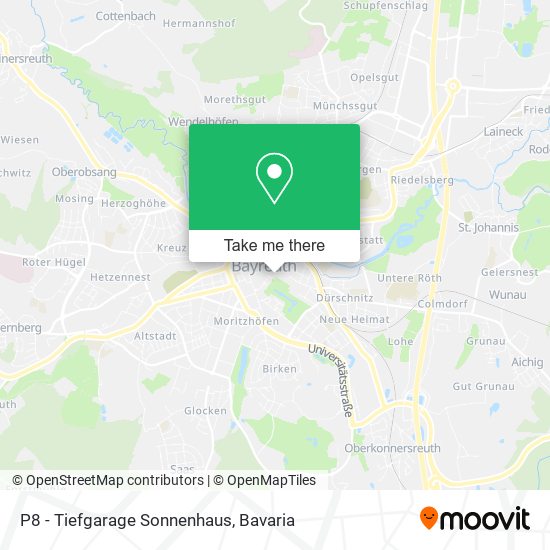 P8 - Tiefgarage Sonnenhaus map