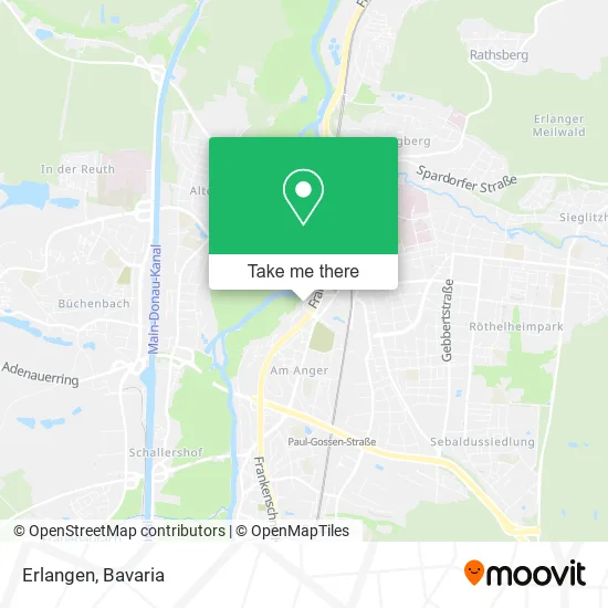 Карта Erlangen