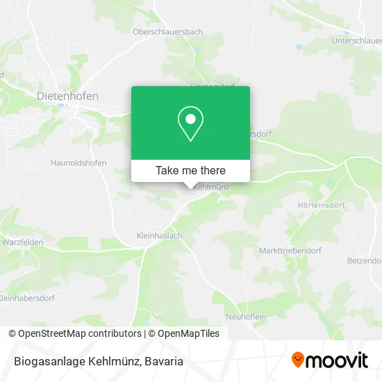 Карта Biogasanlage Kehlmünz