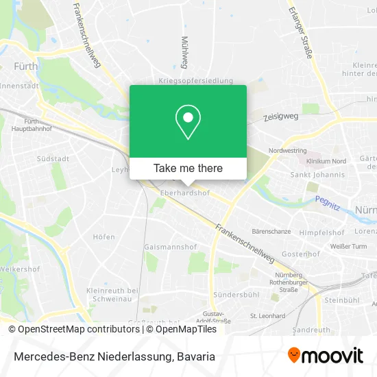 Карта Mercedes-Benz Niederlassung