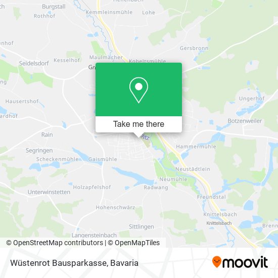 Wüstenrot Bausparkasse map