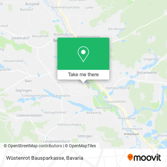 Карта Wüstenrot Bausparkasse