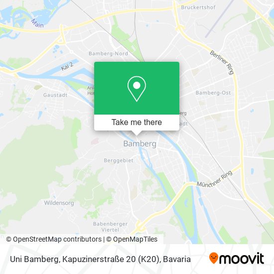 Uni Bamberg, Kapuzinerstraße 20 (K20) map