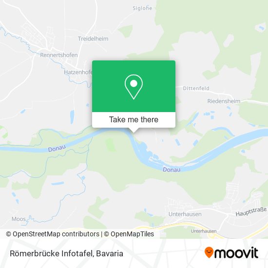 Römerbrücke Infotafel map