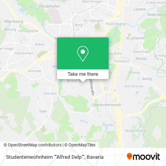 Карта Studentenwohnheim ""Alfred Delp""
