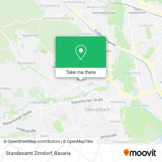 Карта Standesamt Zirndorf