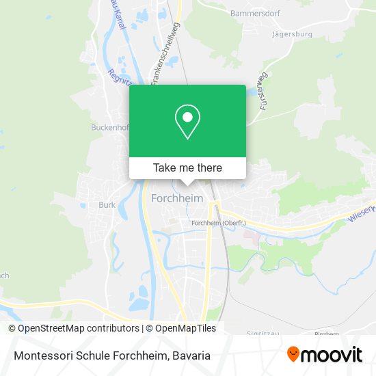 Montessori Schule Forchheim map