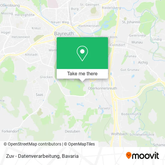 Карта Zuv - Datenverarbeitung