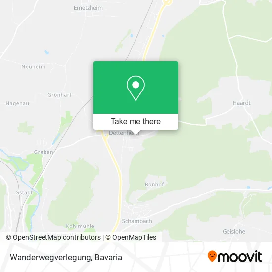 Карта Wanderwegverlegung