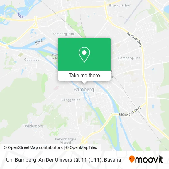 Карта Uni Bamberg, An Der Universität 11 (U11)