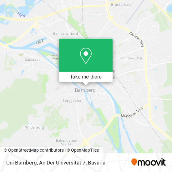 Карта Uni Bamberg, An Der Universität 7