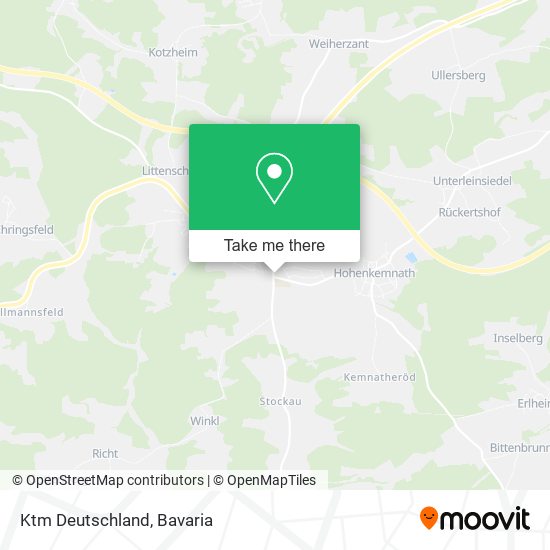 Ktm Deutschland map