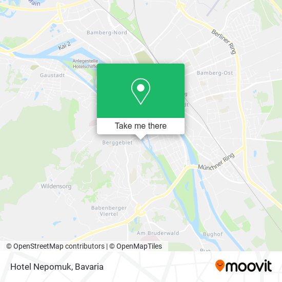 Hotel Nepomuk map