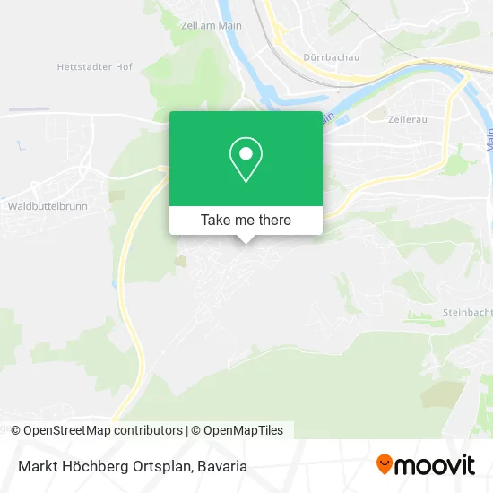 Карта Markt Höchberg Ortsplan