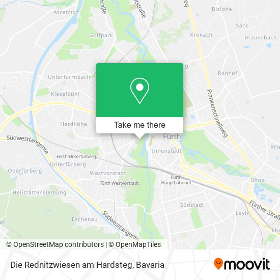 Die Rednitzwiesen am Hardsteg map