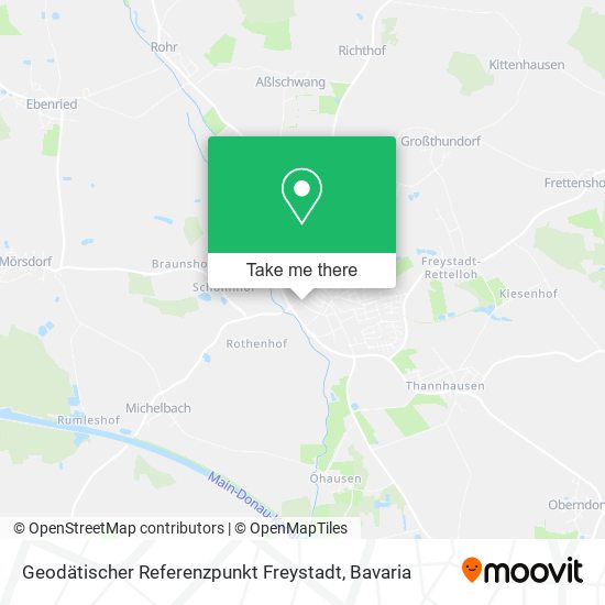 Geodätischer Referenzpunkt Freystadt map