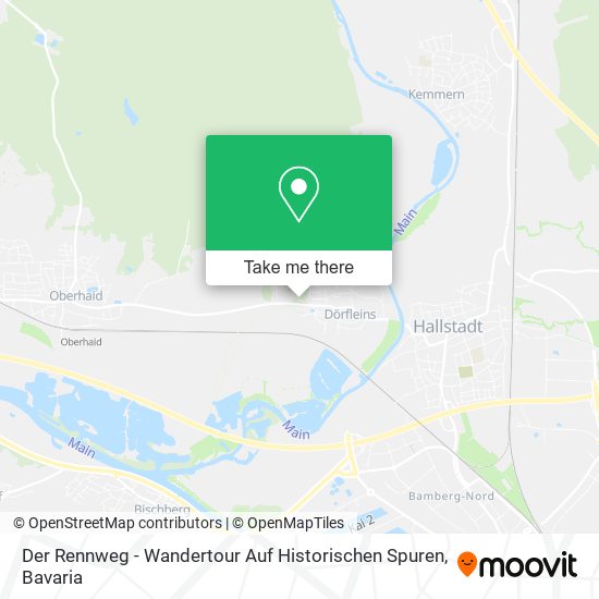 Der Rennweg - Wandertour Auf Historischen Spuren map