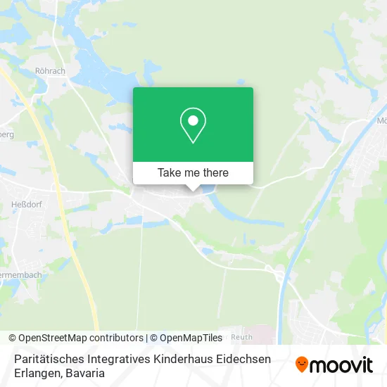 Карта Paritätisches Integratives Kinderhaus Eidechsen Erlangen