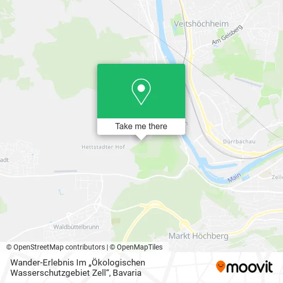 Карта Wander-Erlebnis Im „Ökologischen Wasserschutzgebiet Zell“