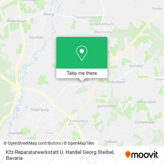 Карта Kfz-Reparaturwerkstatt U. Handel Georg Steibel