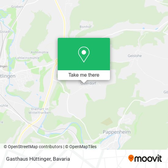 Gasthaus Hüttinger map