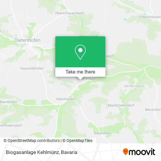 Карта Biogasanlage Kehlmünz