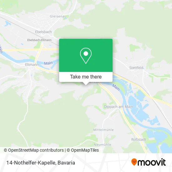 Карта 14-Nothelfer-Kapelle