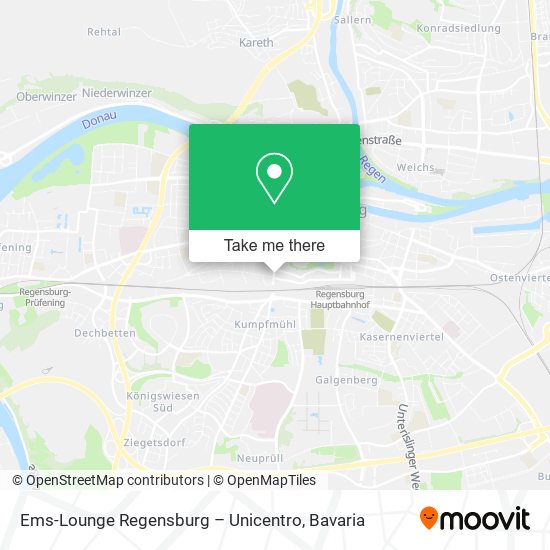 Ems-Lounge Regensburg – Unicentro map