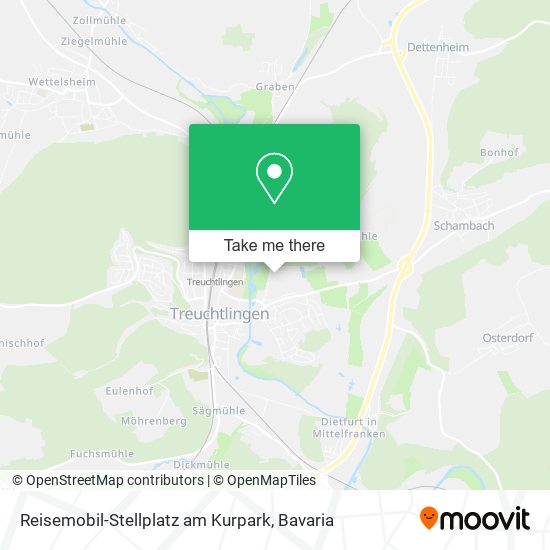 Reisemobil-Stellplatz am Kurpark map