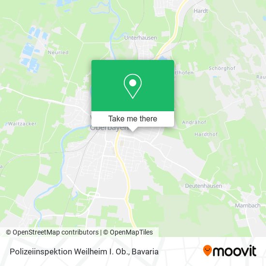 Polizeiinspektion Weilheim I. Ob. map