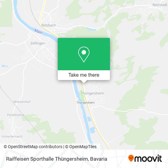 Raiffeisen Sporthalle Thüngersheim map