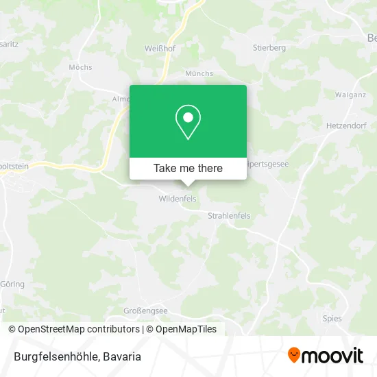 Карта Burgfelsenhöhle
