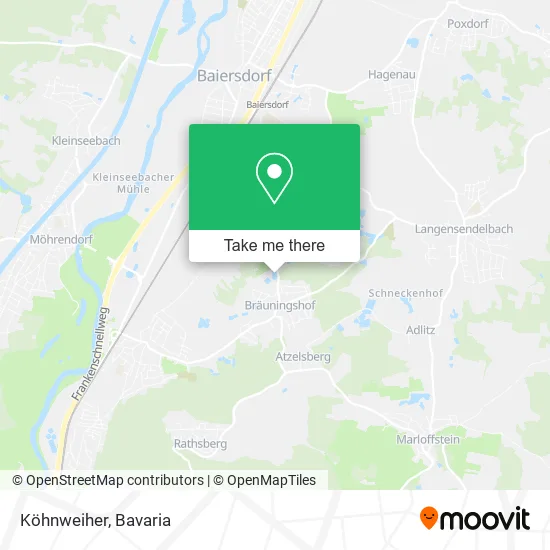 Карта Köhnweiher