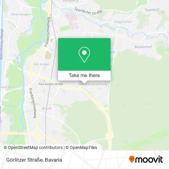 Карта Görlitzer Straße