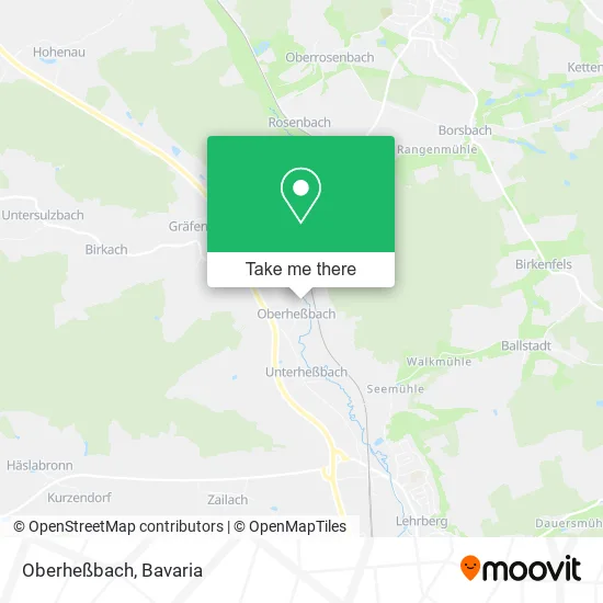 Карта Oberheßbach