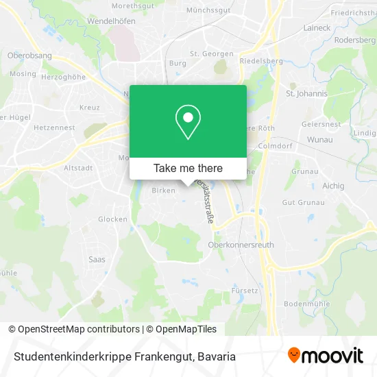 Карта Studentenkinderkrippe Frankengut