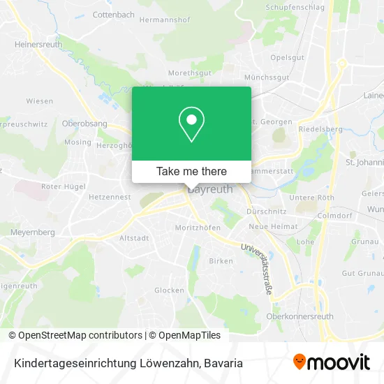 Карта Kindertageseinrichtung Löwenzahn