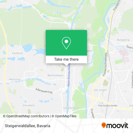 Карта Steigerwaldallee