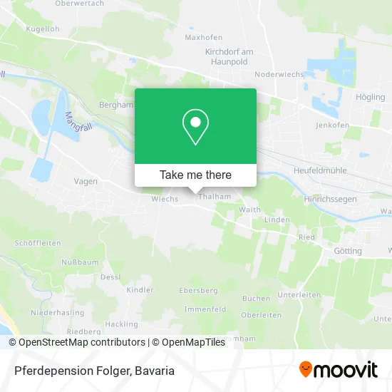 Карта Pferdepension Folger