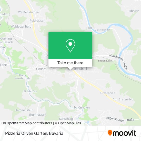 Pizzeria Oliven Garten map