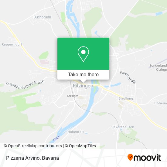 Pizzeria Arvino map