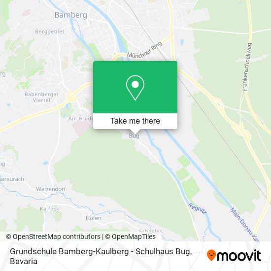 Карта Grundschule Bamberg-Kaulberg - Schulhaus Bug